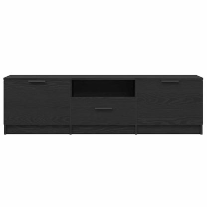 Mobile TV con cassetto Nero 140 x 35 x 40 cm Legno multistrato