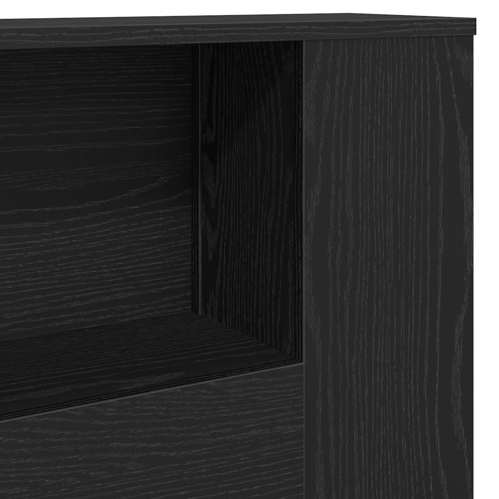 Testata del letto Rovere Nero 180 x 18,5 x 102,5 cm