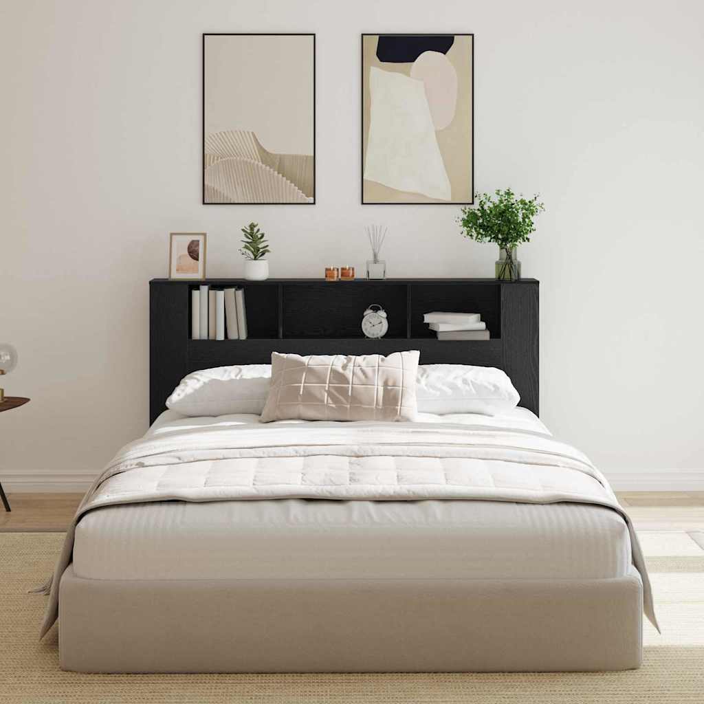 Testata del letto Rovere Nero 180 x 18,5 x 102,5 cm