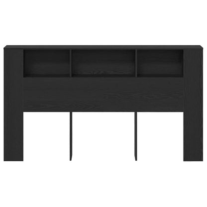 Testata del letto Rovere nero 180 x 18.5 x 102.5 cm