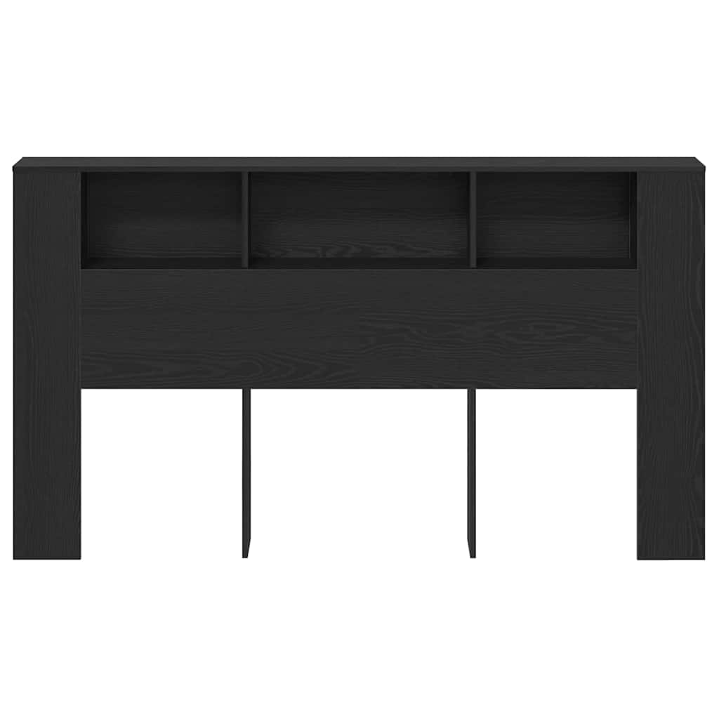 Testata del letto Rovere Nero 180 x 18,5 x 102,5 cm