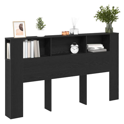 Testata del letto Rovere Nero 180 x 18,5 x 102,5 cm