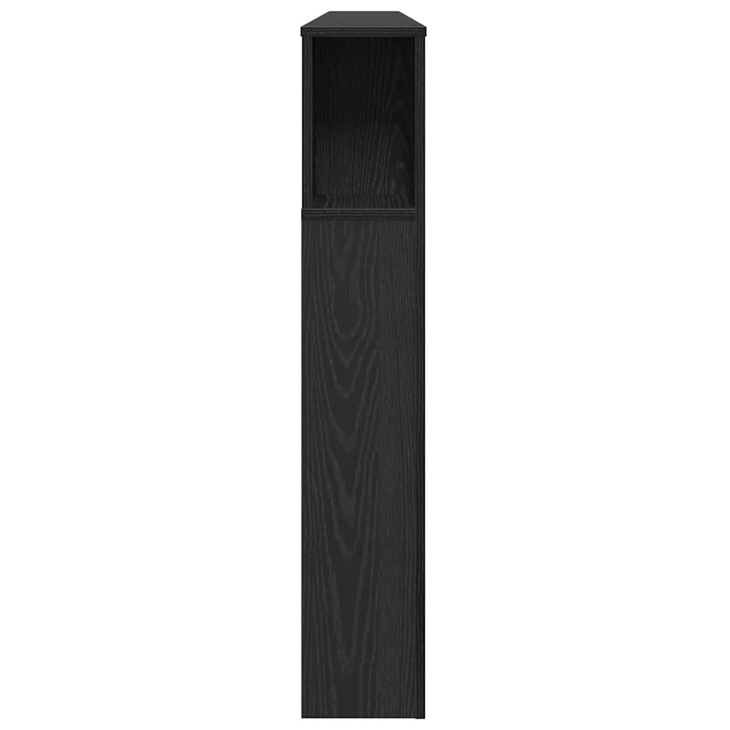 Testata del letto Rovere Nero 180 x 18,5 x 102,5 cm