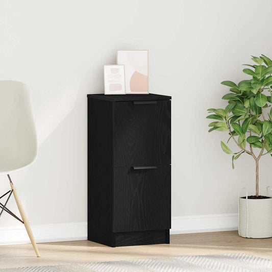 Credenza Rovere nero 30 x 30 x 70 cm Legno multistrato