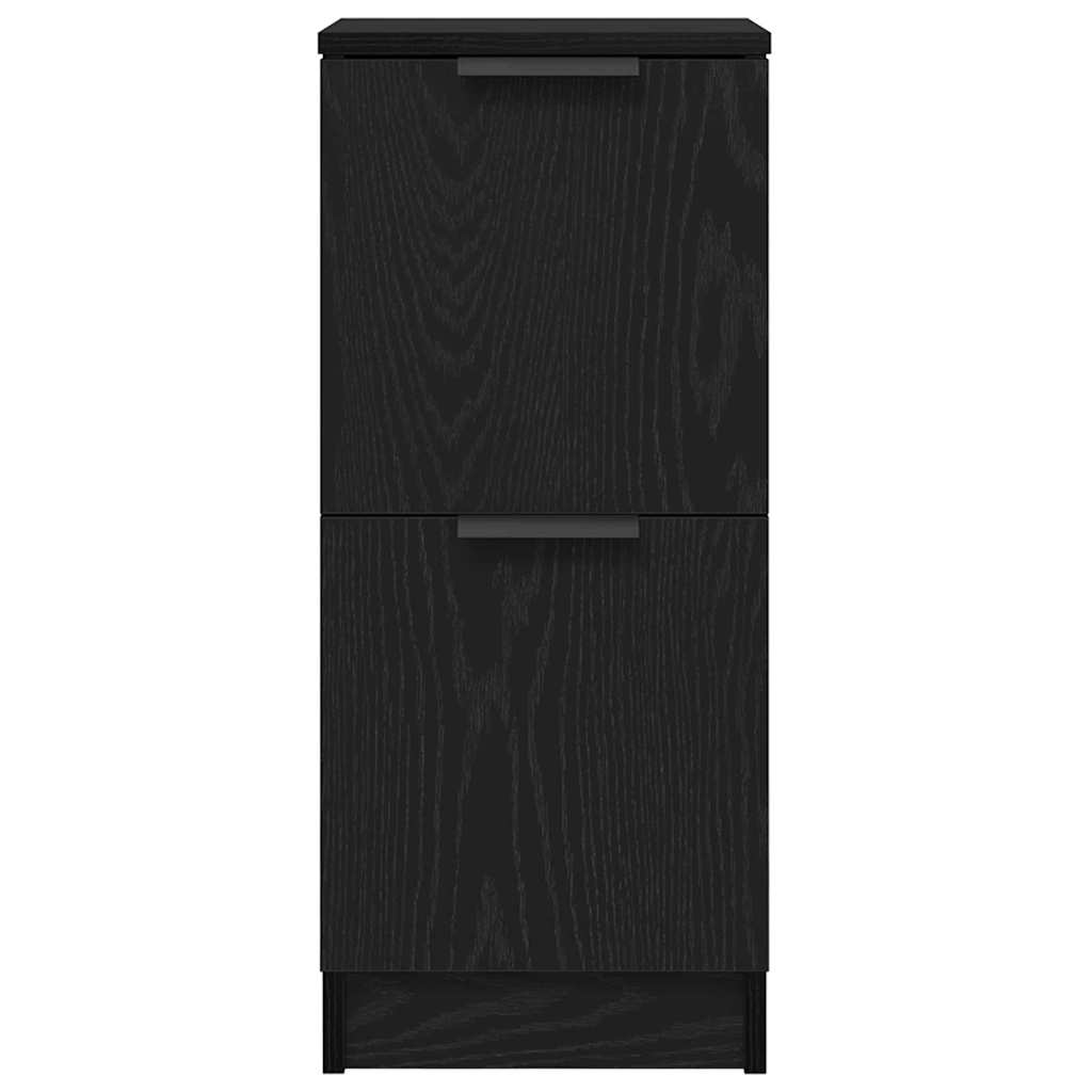 Credenza Rovere nero 30 x 30 x 70 cm Legno multistrato