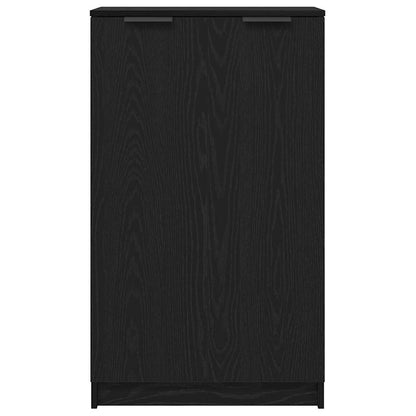 Mobile per scarpe con lo scaffale Rovere nero 59 x 35 x 100 cm