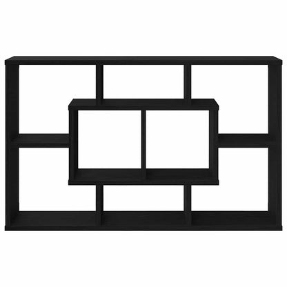 Scaffale da parete Rovere Nero 85 x 16 x 52,5 cm