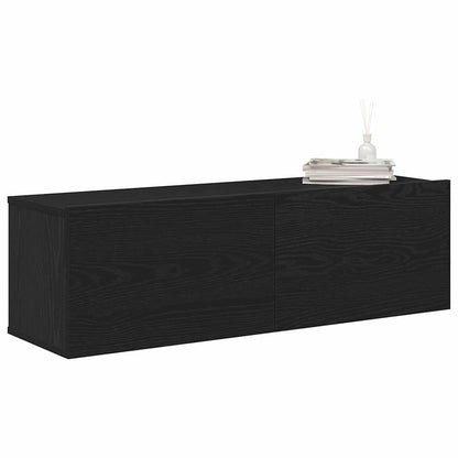 Mobile TV 2 pcs Nero 100 x 30 x 30 cm Legno multistrato