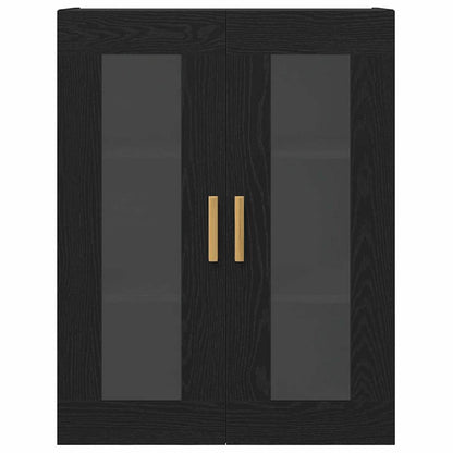 Armadietto a muro Nero legno