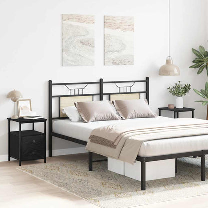 Comodini 2 pz Rovere Nero 34x35,5x50 cm Legno di Argilla - homemem39