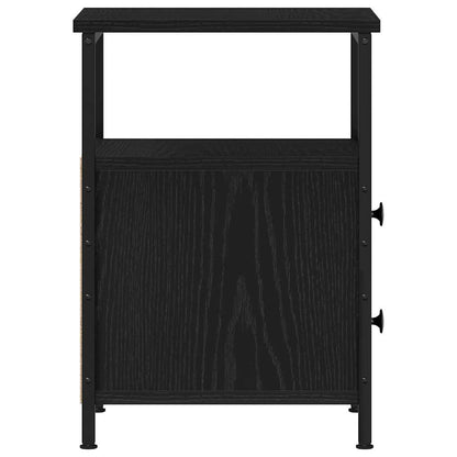 Comodini 2 pz Rovere Nero 34x35,5x50 cm Legno di Argilla - homemem39