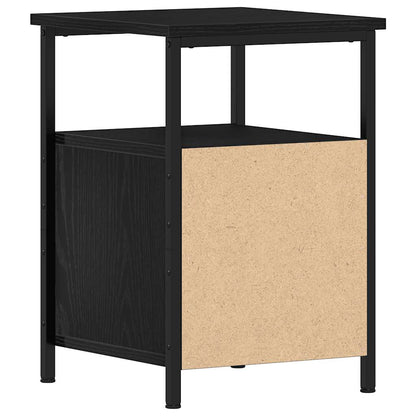 Comodini 2 pz Rovere Nero 34x35,5x50 cm Legno di Argilla - homemem39