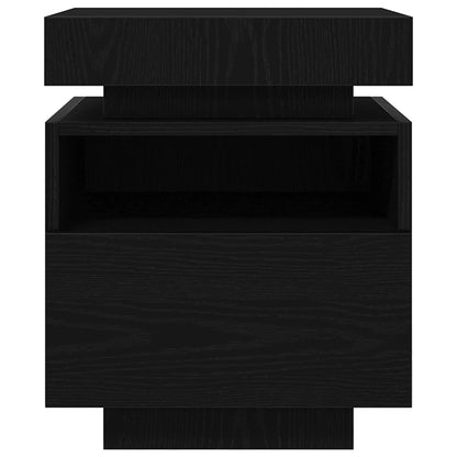 Comodino Rovere nero 40 x 39 x 48.5 cm Legno multistrato