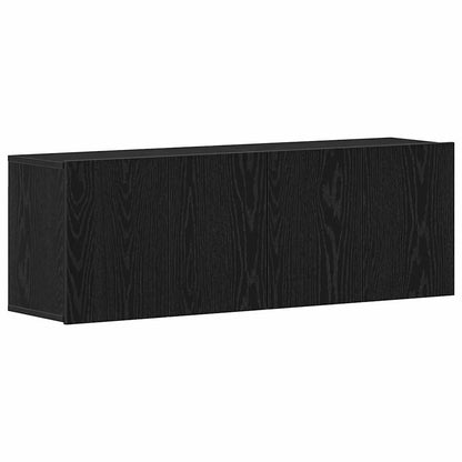 Mobili Porta TV 2 pz Rovere Nero 120x30x41 cm Legno di Argilla