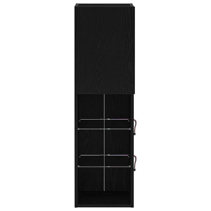 Mobile TV Nero 30.5 x 30 x 102 cm Legno multistrato