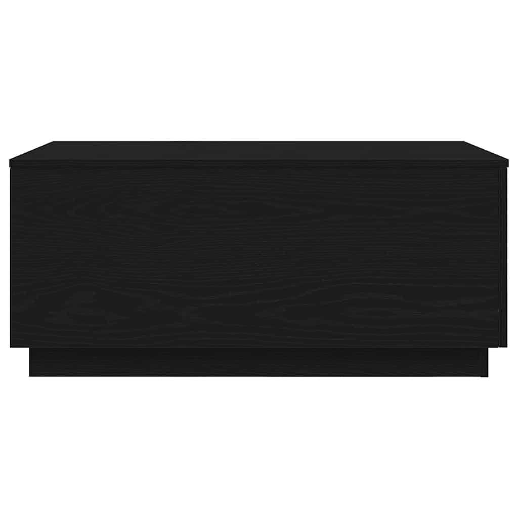 Tavolino da Soggiorno con Luci LED Rovere Nero 90x50x40 cm | homemem39