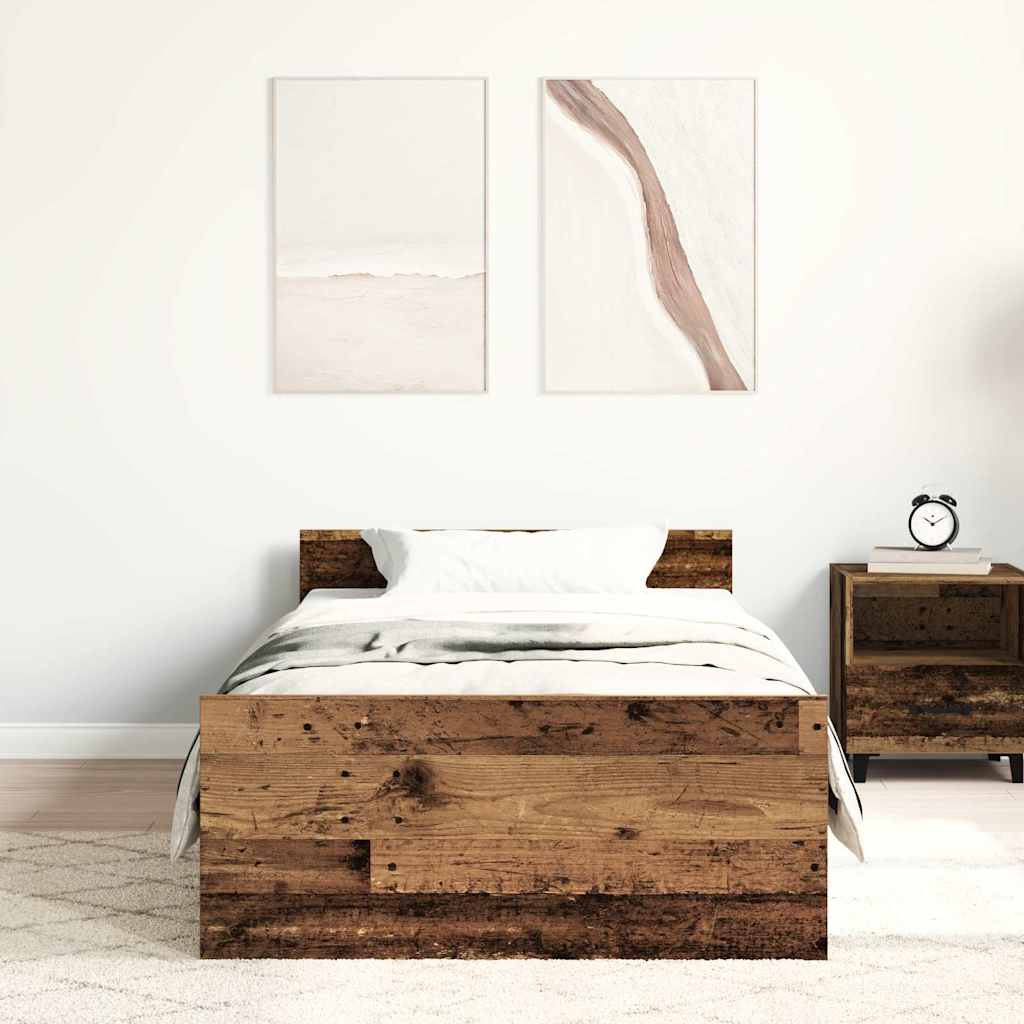 Giroletto senza Materasso Legno Antico 75x190 cm in Truciolato | homemem39
