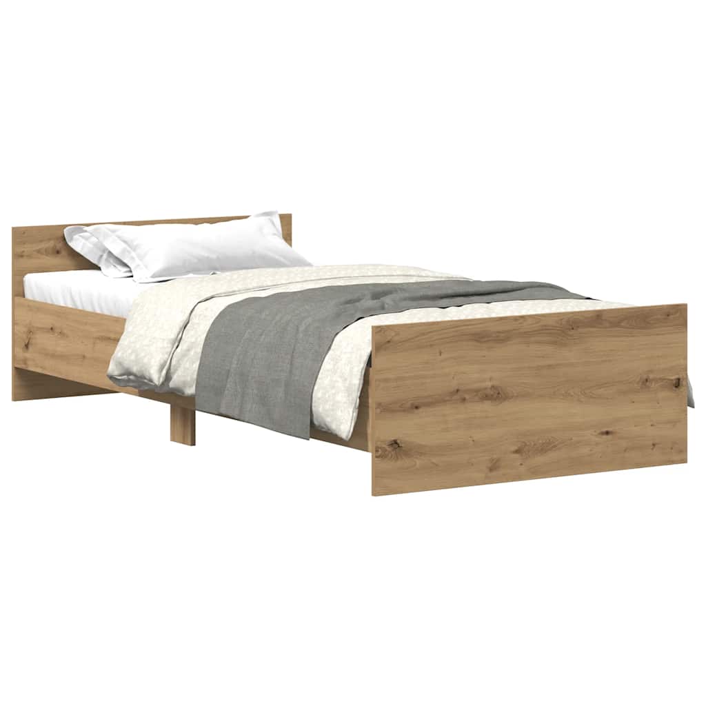Giroletto senza Materasso Rovere Artigianale 75x190 cm | homemem39