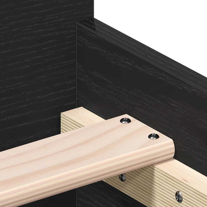 Giroletto senza Materasso Rovere Nero 75x190 cm in Truciolato | homemem39
