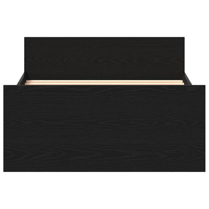 Giroletto senza Materasso Rovere Nero 90x200cm in Truciolato - homemem39