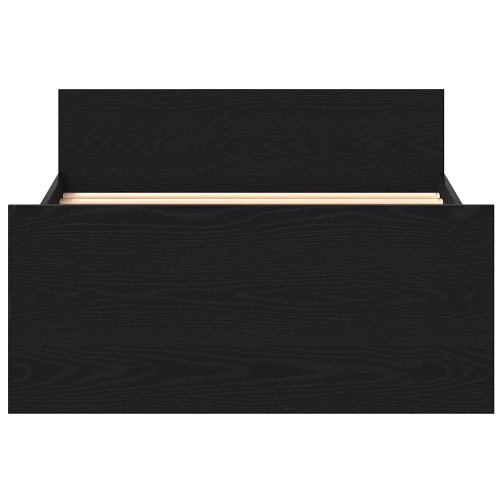 Giroletto senza Materasso Rovere Nero 100x200 cm in Truciolato | homemem39