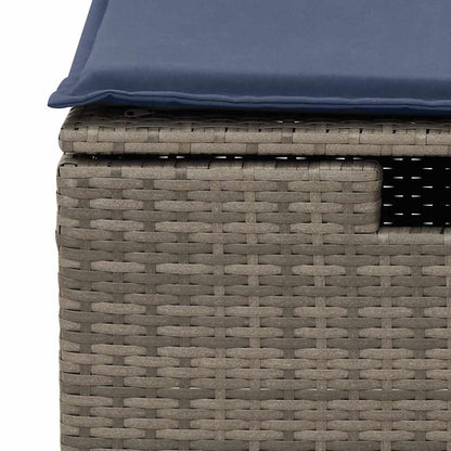 Set Divano da Giardino 8 pz con Cuscini Grigio in Polyrattan | homemem39