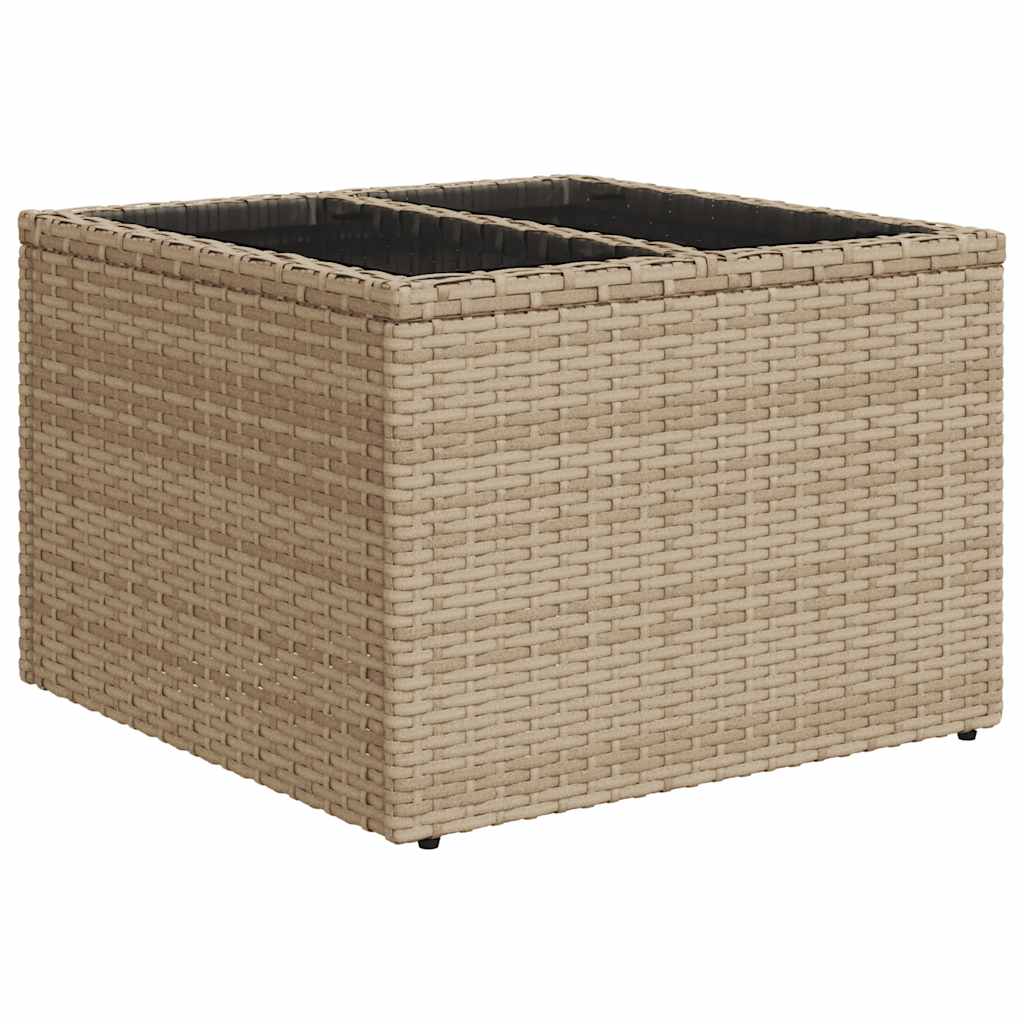 Set Divano da Giardino 9 pz con Cuscini Beige in Polyrattan | homemem39