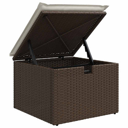 Set Divani da Giardino 8 pz con Cuscini Marrone in Polyrattan - homemem39