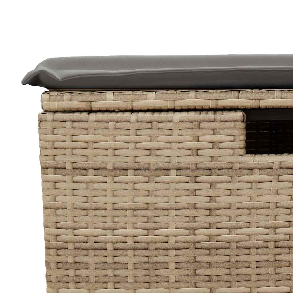 Set Divano da Giardino 6 pz con Cuscini Beige in Polyrattan - homemem39