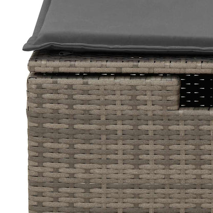 Set Divano da Giardino 6 pz con Cuscini Grigio in Polyrattan | homemem39