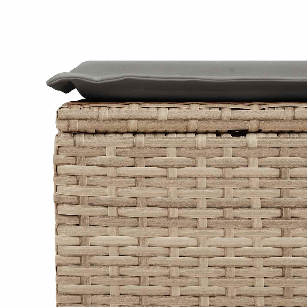 Set Divano da Giardino 9 pz con Cuscini Beige in Polyrattan | homemem39