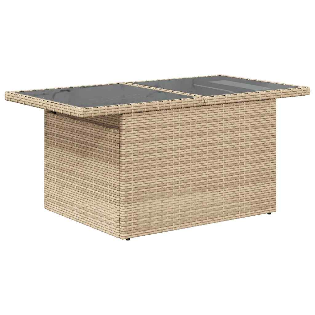 Set Divano da Giardino 5 pz con Cuscini Beige in Polyrattan | homemem39