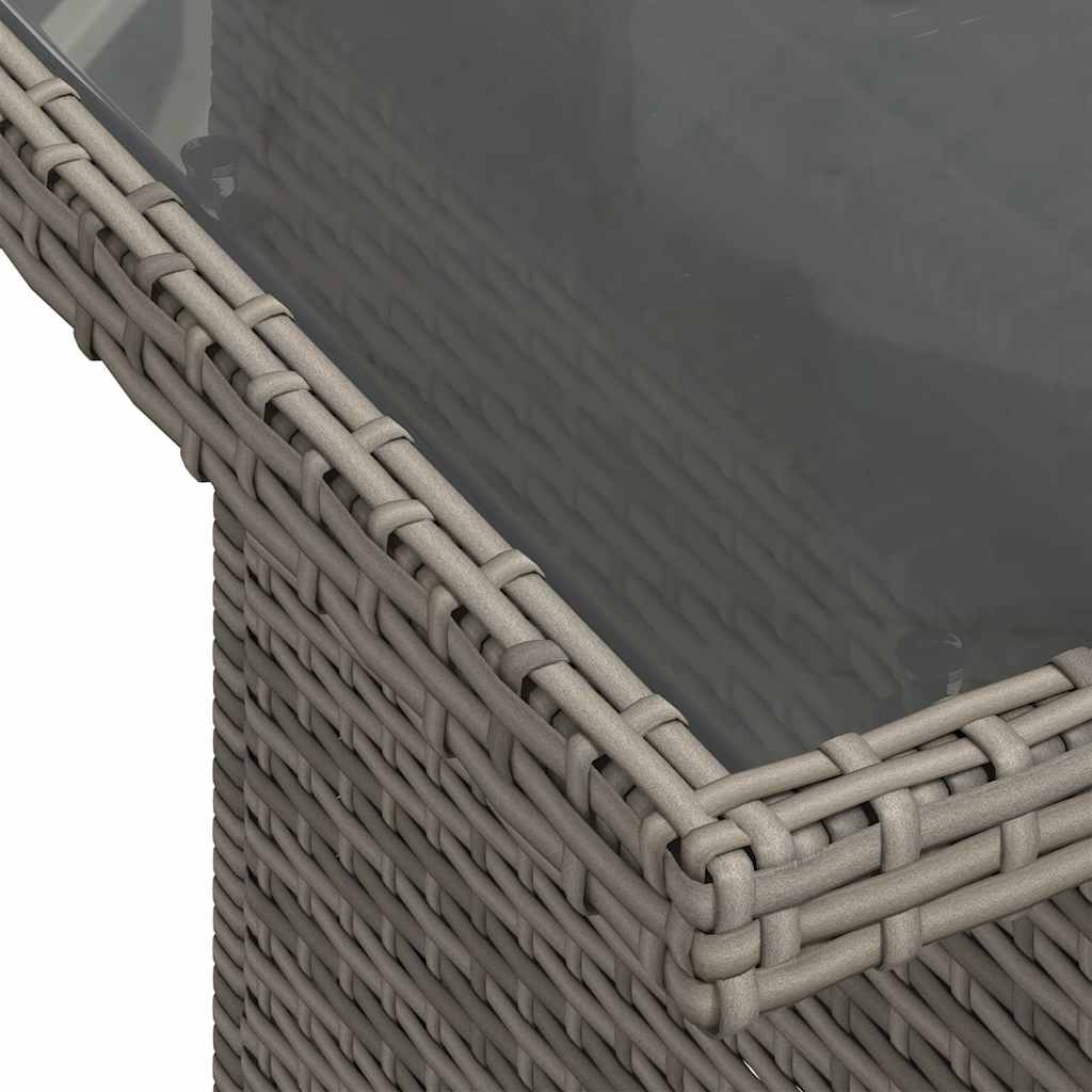 Set Divano da Giardino 6 pz con Cuscini Grigio in Polyrattan | homemem39