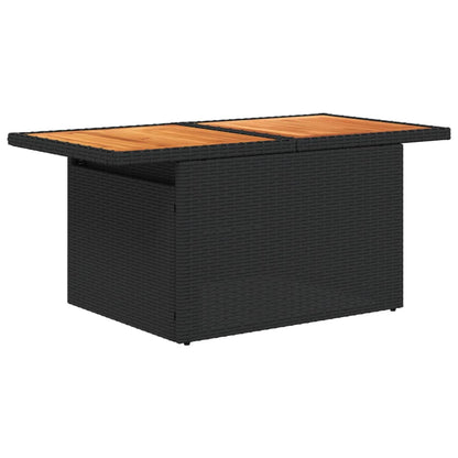 Set Divano da Giardino 6 pz con Cuscini Nero in Polyrattan - homemem39