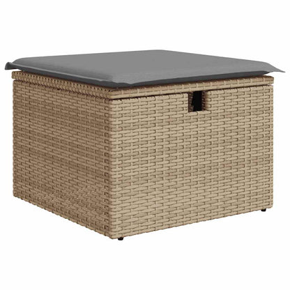 Set Divano da Giardino 6 pz con Cuscini Beige in Polyrattan | homemem39