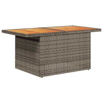 Set Divani da Giardino 7 pz con Cuscini Grigio in Polyrattan | homemem39
