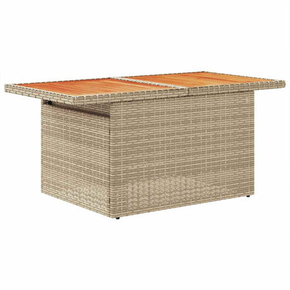 Set Divano da Giardino 8 pz con Cuscini Beige Polyrattan Acacia | homemem39