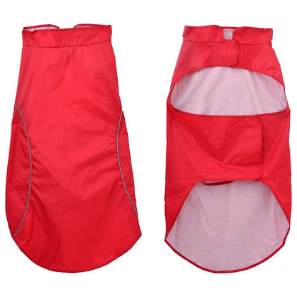 Impermeabile per Cani con Strisce Riflettenti Poliestere 3XL