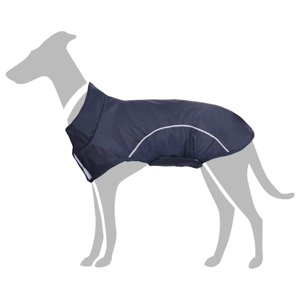 Impermeabile per Cani con Strisce Riflettenti Poliestere XL
