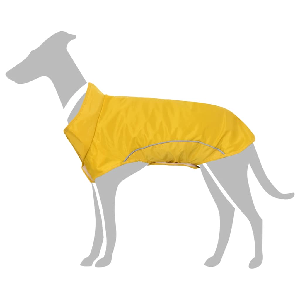 Impermeabile per Cani con Strisce Riflettenti Poliestere L