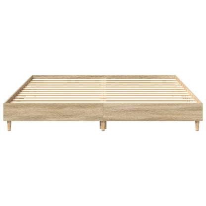 Giroletto senza Materasso Rovere Sonoma 200x200cm in Truciolato | homemem39
