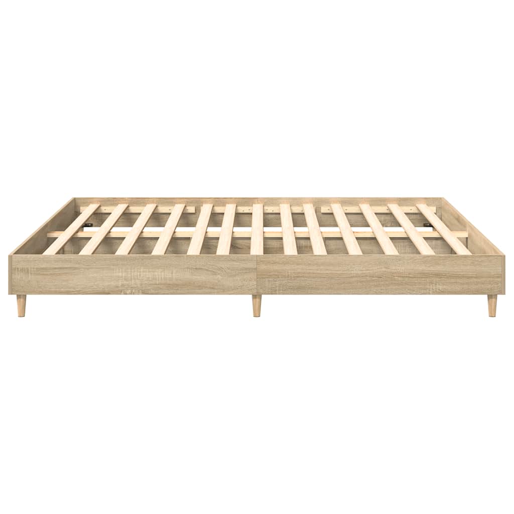 Giroletto senza Materasso Rovere Sonoma 200x200cm in Truciolato | homemem39