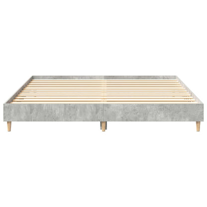 Giroletto senza Materasso Grigio Cemento 200x200 cm Truciolato