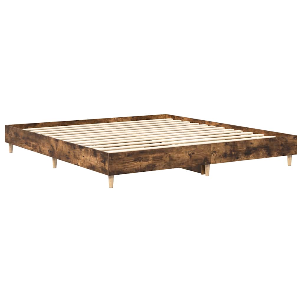 Giroletto senza Materasso Rovere Fumo 200x200 cm in Truciolato | homemem39