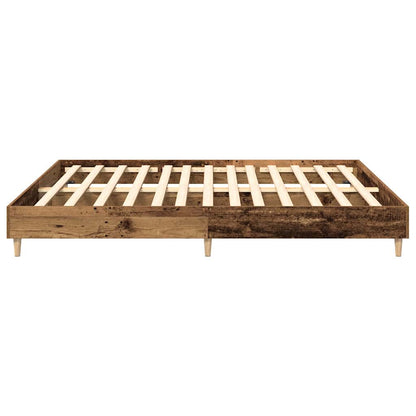 Giroletto senza Materasso Legno Antico 200x200 cm in Truciolato | homemem39