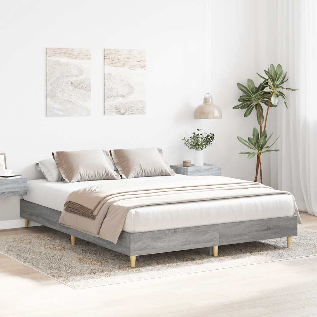 Giroletto senza Materasso Grigio Sonoma 150x200 cm Truciolato | homemem39