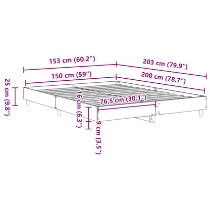 Giroletto senza Materasso Legno Antico 150x200 cm in Truciolato | homemem39