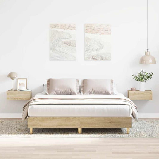 Giroletto senza Materasso Rovere Sonoma 140x200cm in Truciolato | homemem39