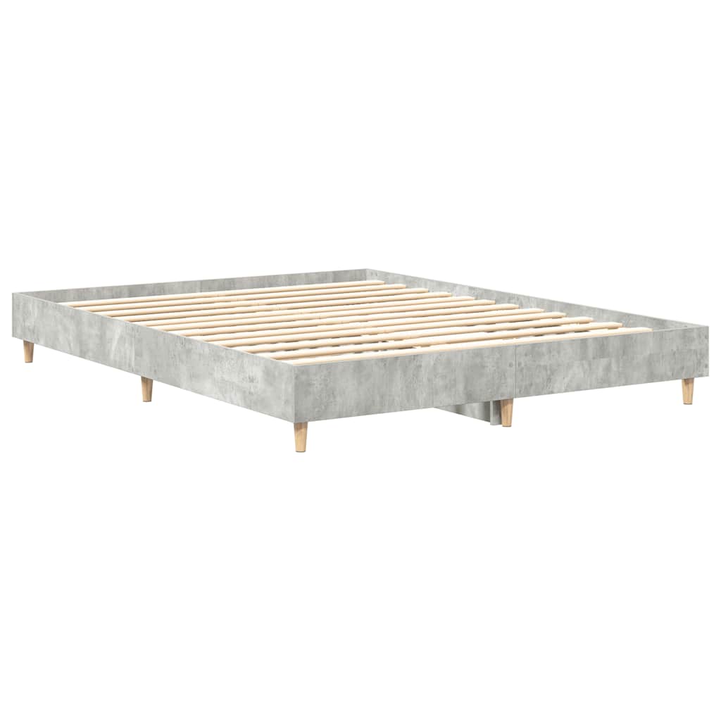 Giroletto senza Materasso Grigio Cemento 140x200 cm Truciolato | homemem39