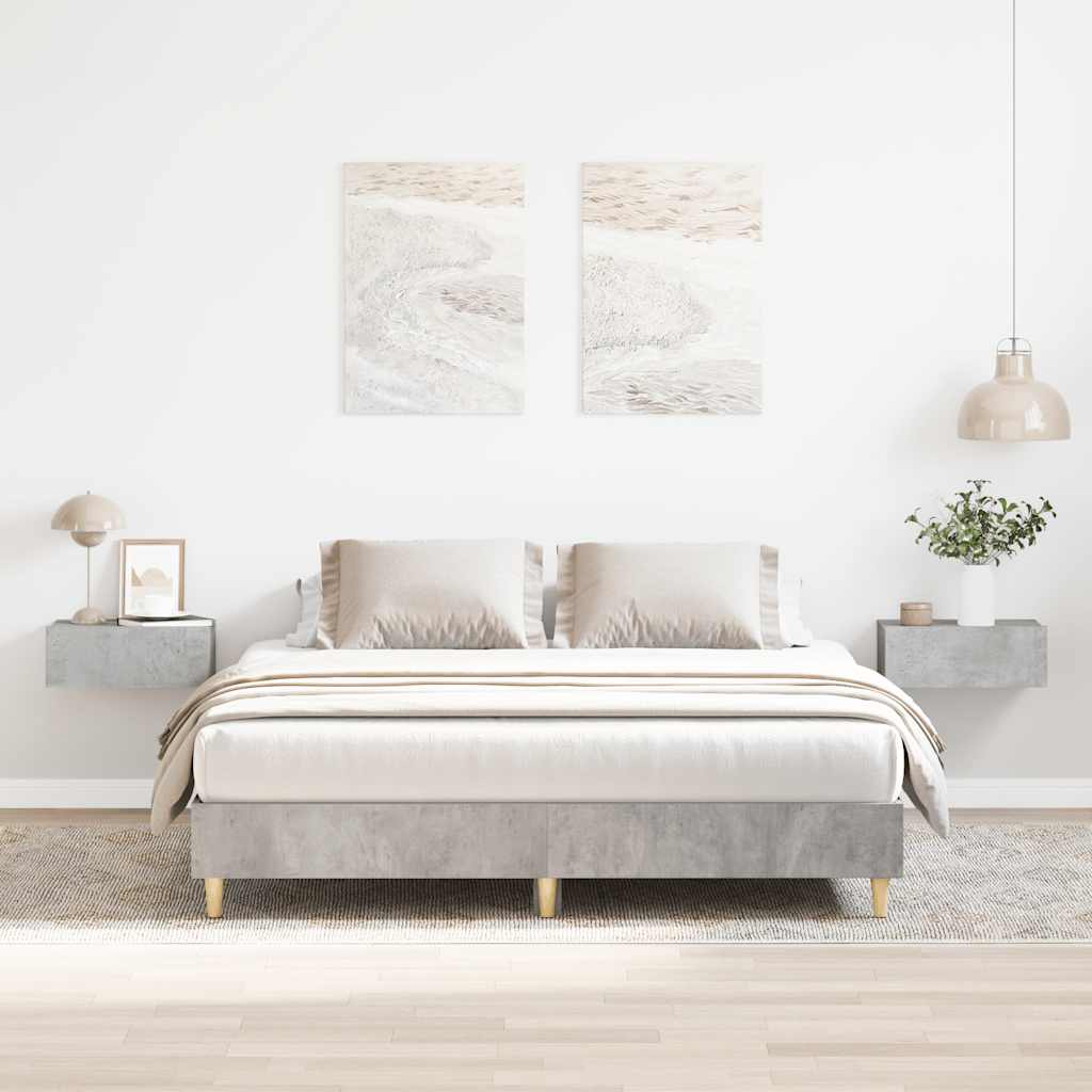 Giroletto senza Materasso Grigio Cemento 140x200 cm Truciolato | homemem39